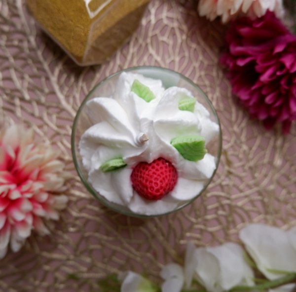 Bougie Gourmande Fraise - Menthe