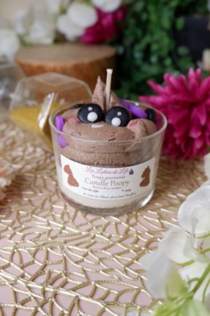 Bougie gourmande en forme de caca mignon